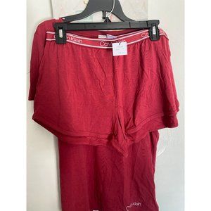 CALVIN KLEIN 2-Piece Logo Pajama Short Set